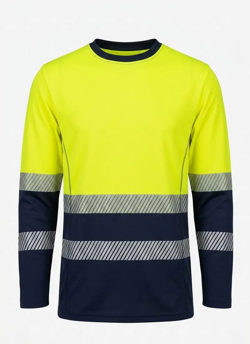 Koszulka s-shirt intensywnej widzialności UV 50+ 1 klasa widzialności