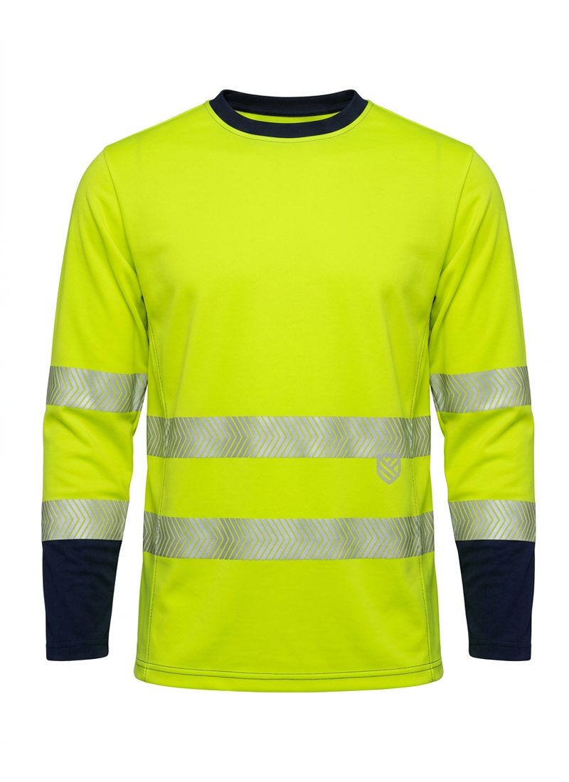 Koszulka s-shirt intensywnej widzialności UV 50+ 2 klasa widzialności