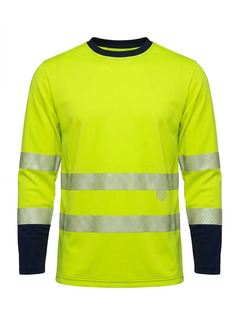 Koszulka s-shirt intensywnej widzialności UV 50+ 2 klasa widzialności