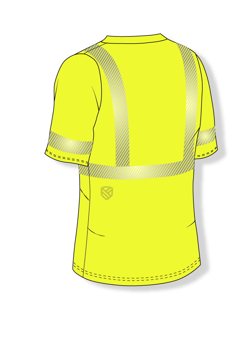 Damen T-shirt mit hoher Sichtbarkeit und UV+50 – Bild 2