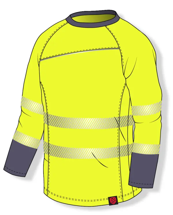 Koszulka s-shirt intensywnej widzialności