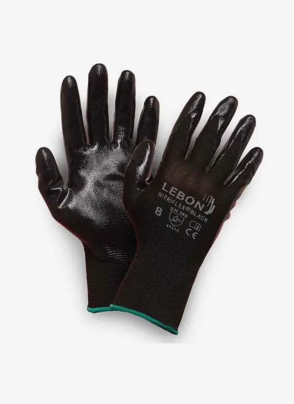 Rękawice montażowe NITRIFLEX/BLACK Lebon