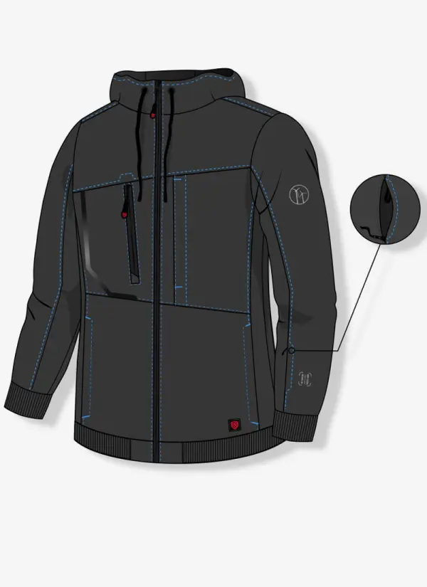 Bluza dzianinowa z kapturem